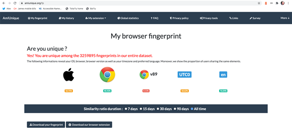 My Browser Fingerprint