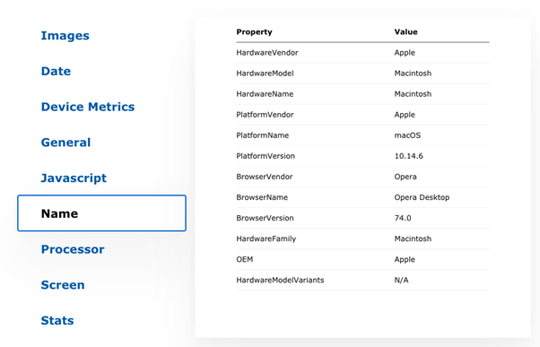 51Degrees User-Agent Tester